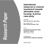 International measures to channel investment towards affordable rental housing: Austrian case study img