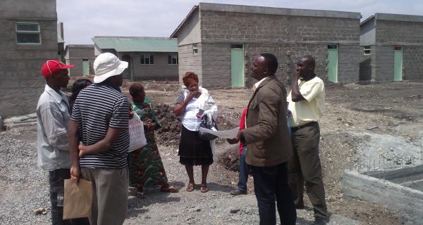 Semba Tuvike and KiteMoto Housing Cooperatives in discussion with NACHU Technical team on their housing project progress Semba Tuvike and KiteMoto Housing Cooperatives in discussion with NACHU Technical team on their housing project progress